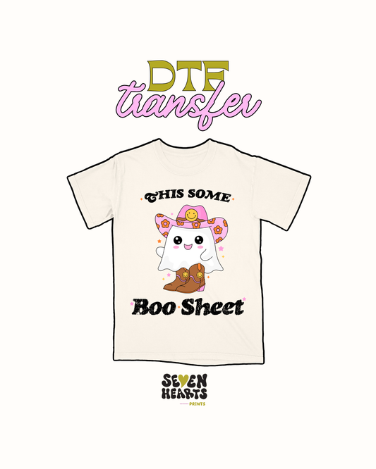 BOO SHEET - DTF Transfer