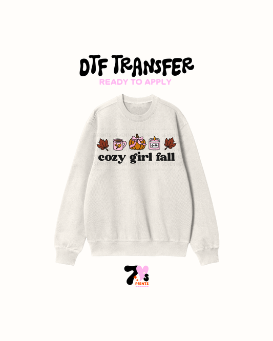 Cozy Girl Fall  - DTF Transfer