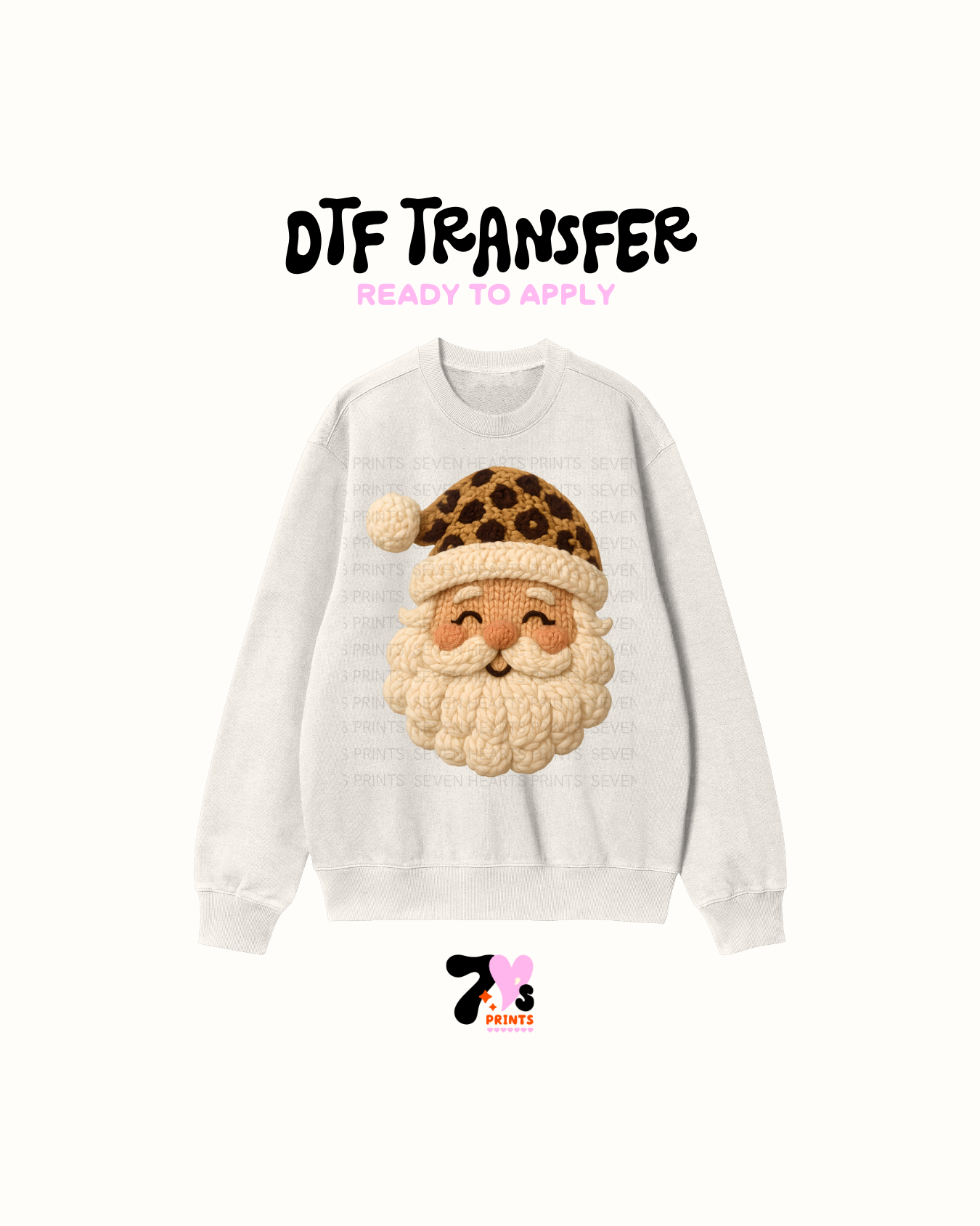 Santa clause  cheetah - DTF Transfers