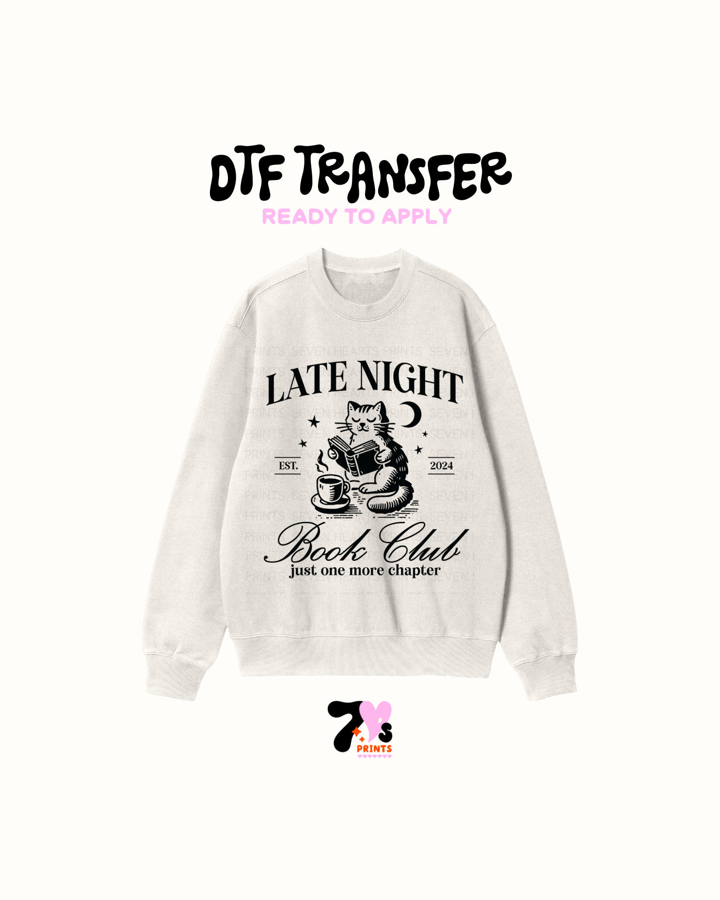 Late night book club- DTF Transfers