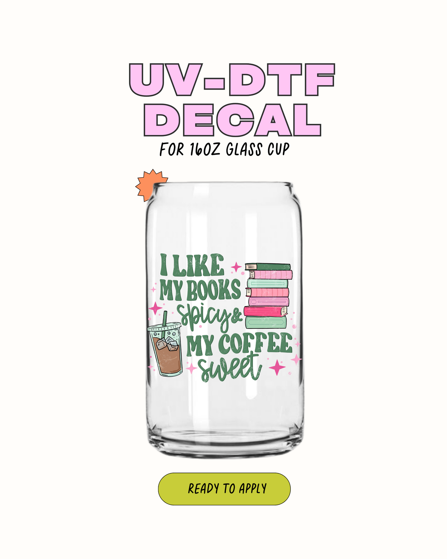 Me gusta mi café - UVDTF 