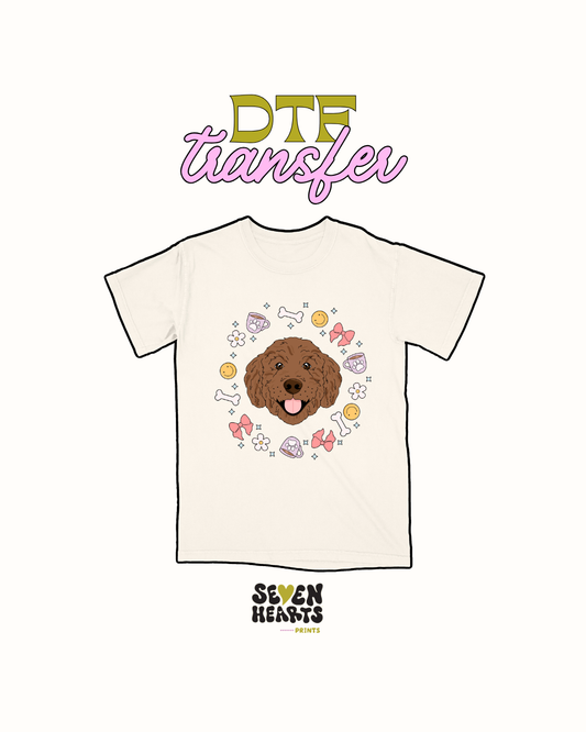 Brown lab dog - DTF Transfer