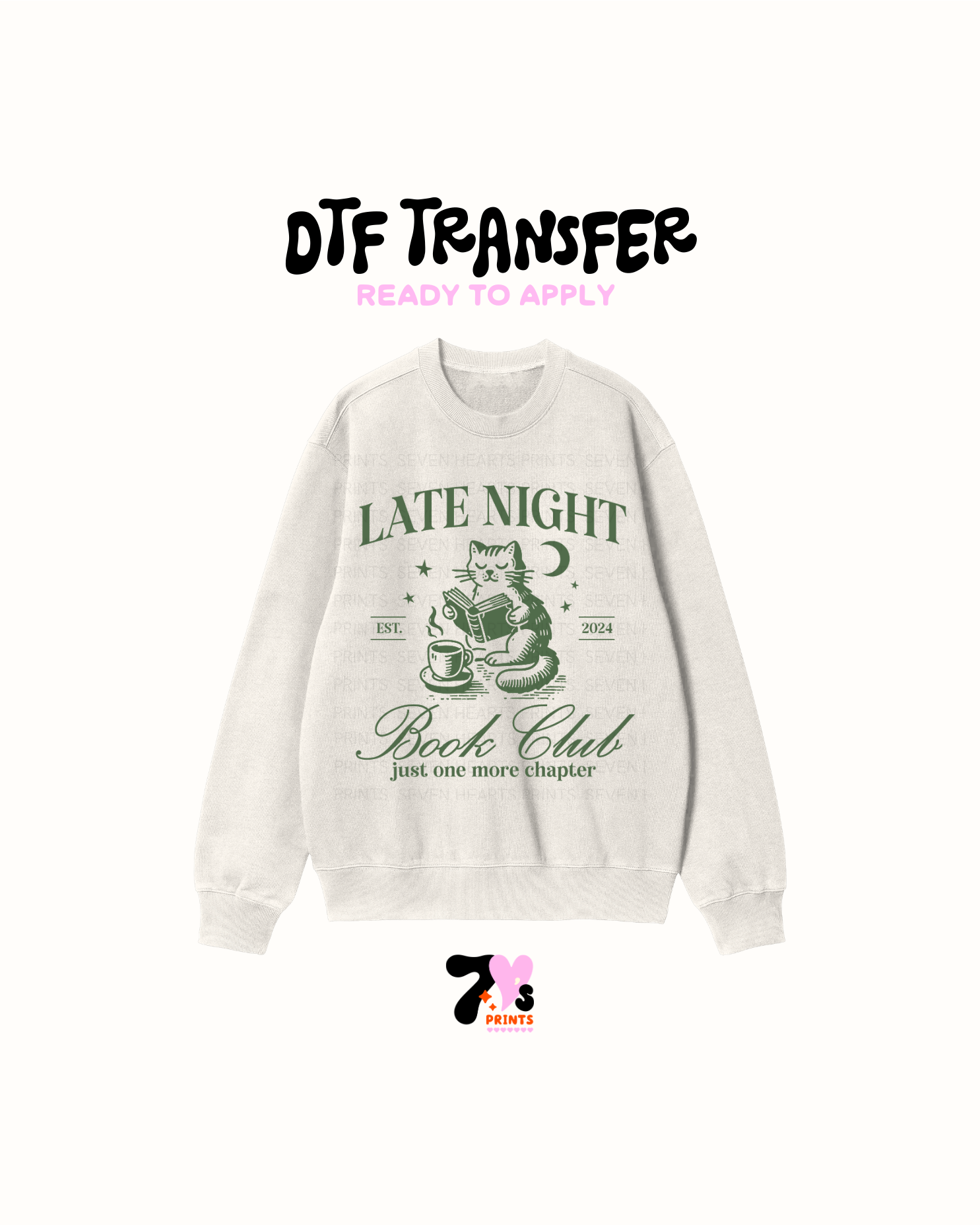 Late night book club- DTF Transfers