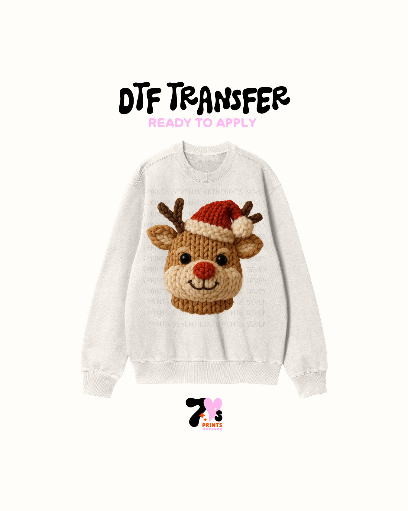 Xmas deer- DTF Transfers