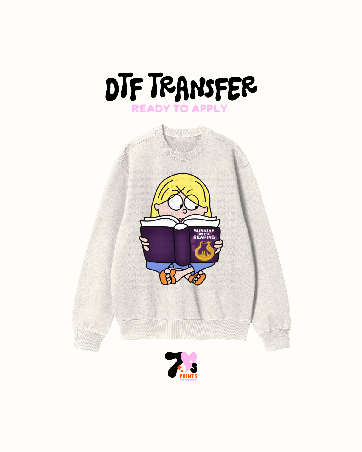 Sunrise reading DTF Transfers