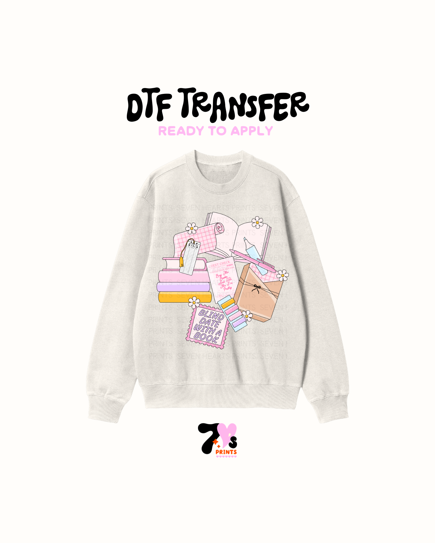 Blind date with a book - DTF Transfers