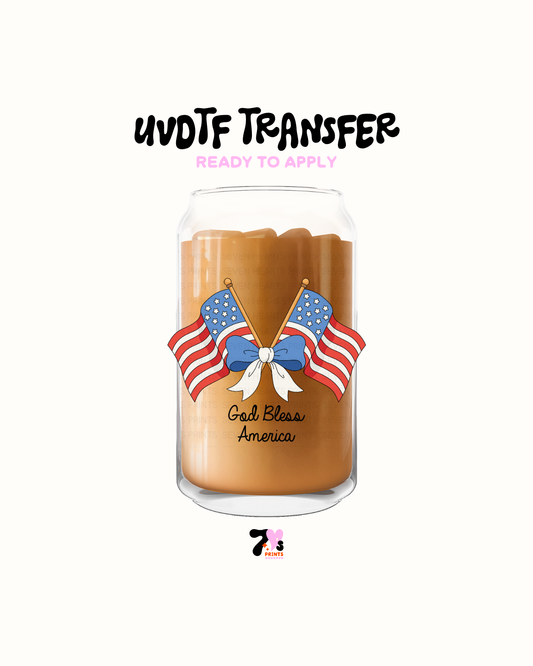 God bless America - UVDTF Decal