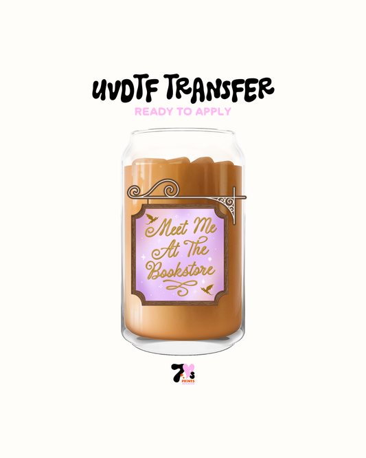 Meet me at the bookstore - UVDTF Decal