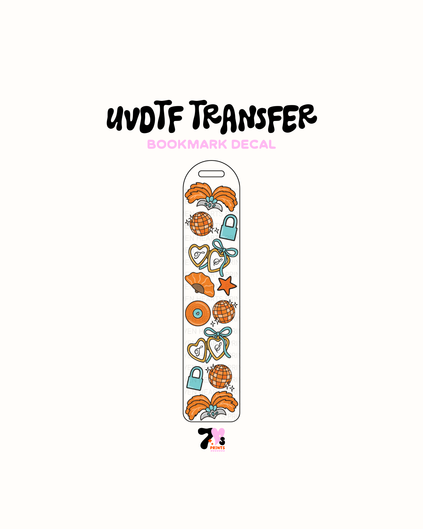 Showgirl - UVDTF Bookmark Decal