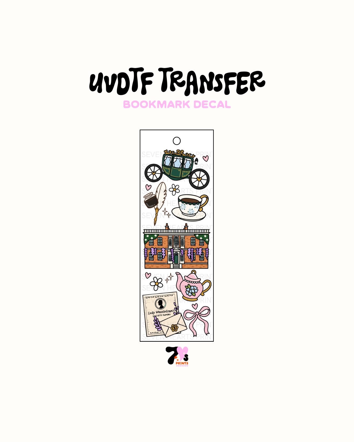 Bridgerton 5 - UVDTF Bookmark Decal