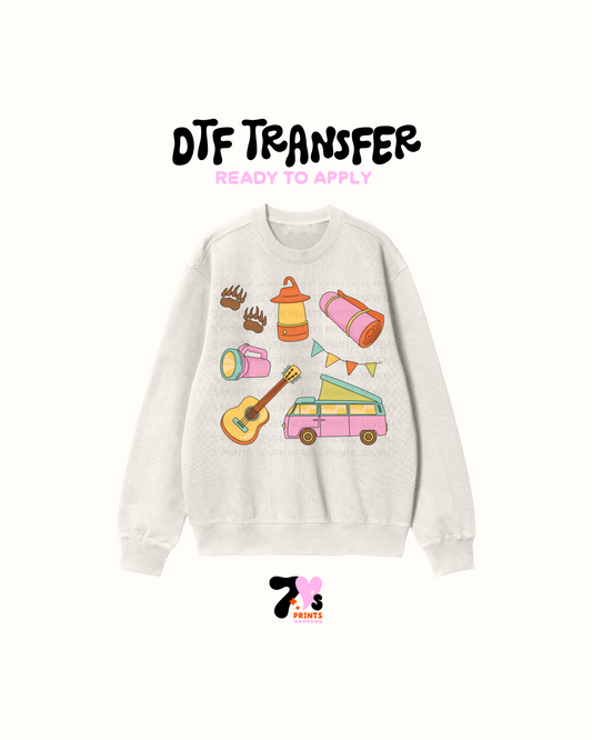 Guitar and Vwagon- DTF Transfer