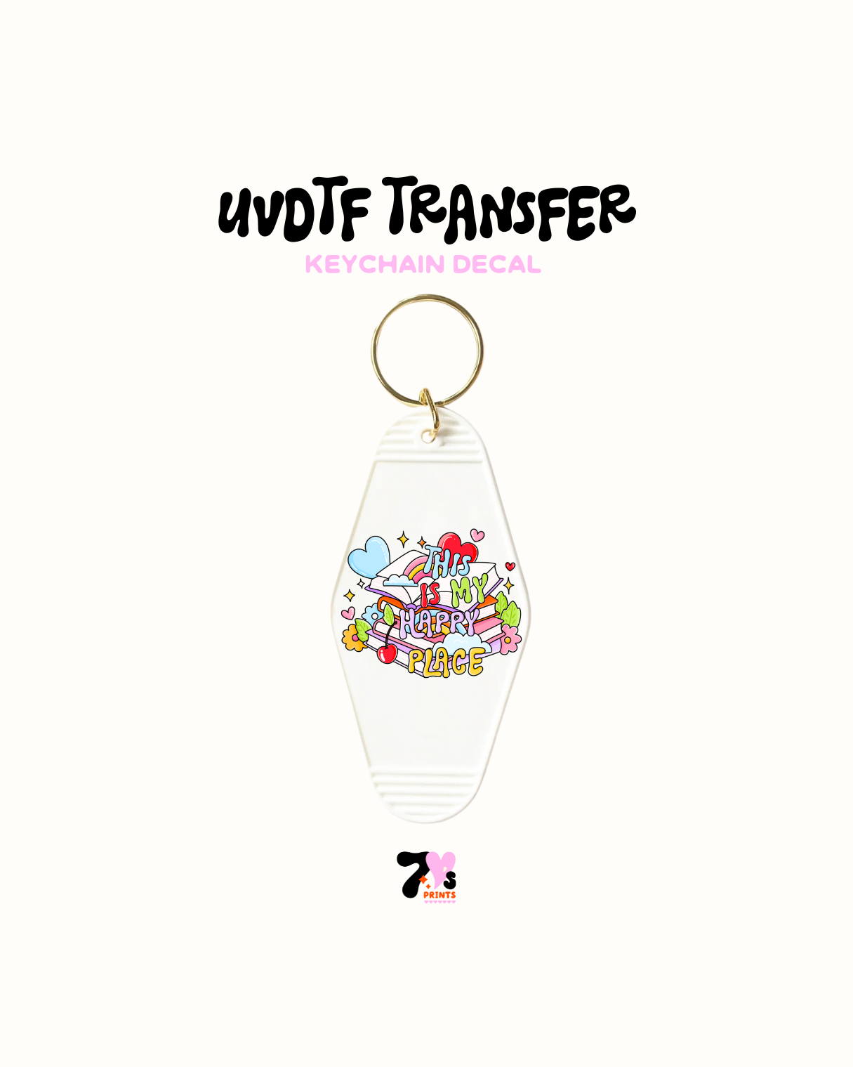 This is my merry place - UVDTF Keychain