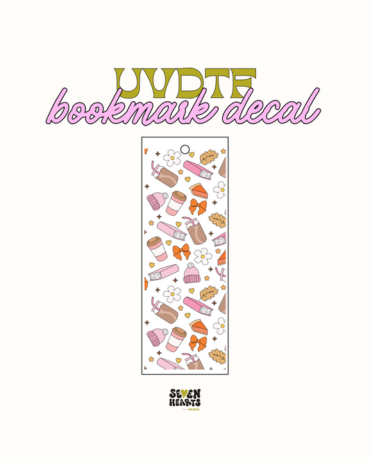 Bows and Coffee - UVDTF Bookmark Decal