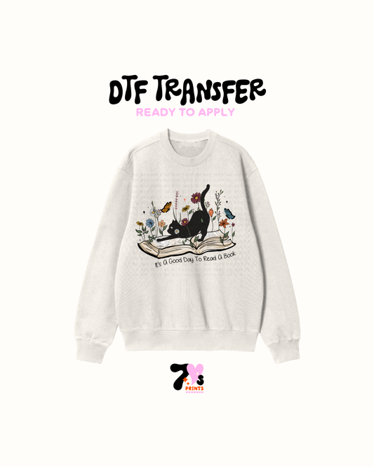 Perferct day to read a book  - DTF Transfer