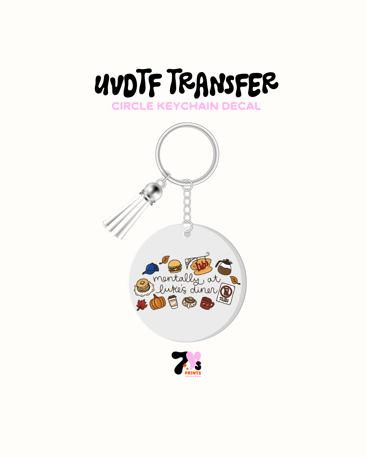 Mentally at LUke Dinner - Round Keychain Set of 5