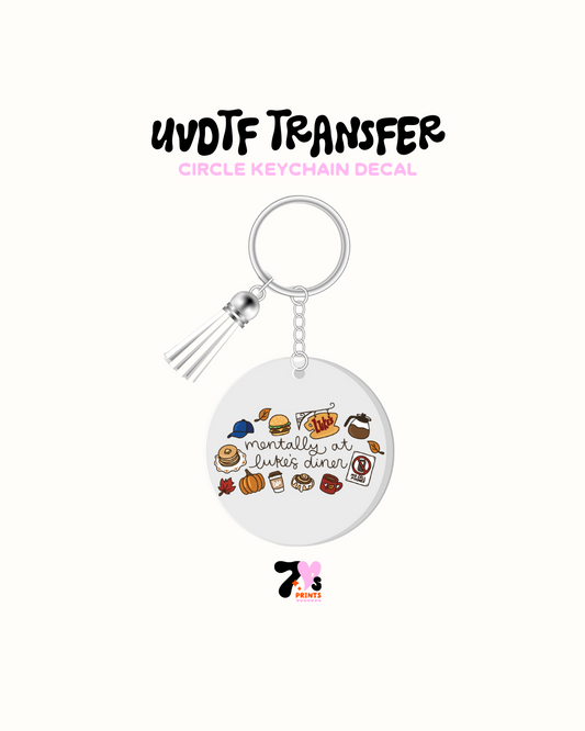 Mentally at LUke Dinner - Round Keychain Set of 5