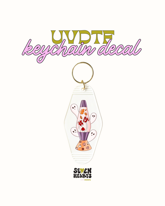 Lamp ghost - Keychain Decal Set of 5 UVDTF