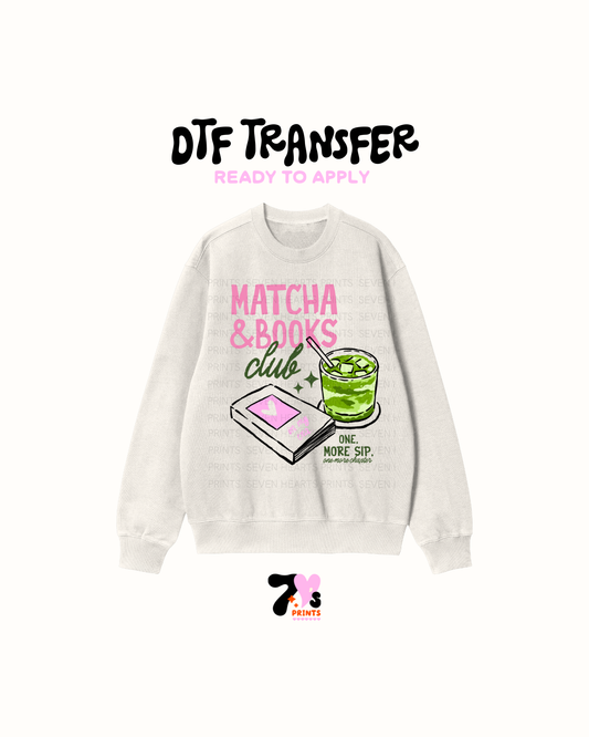 Matcha books - DTF Transfers