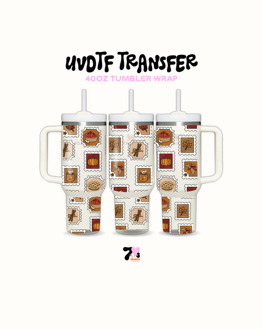 Fall stamps - UVDTF Wrap