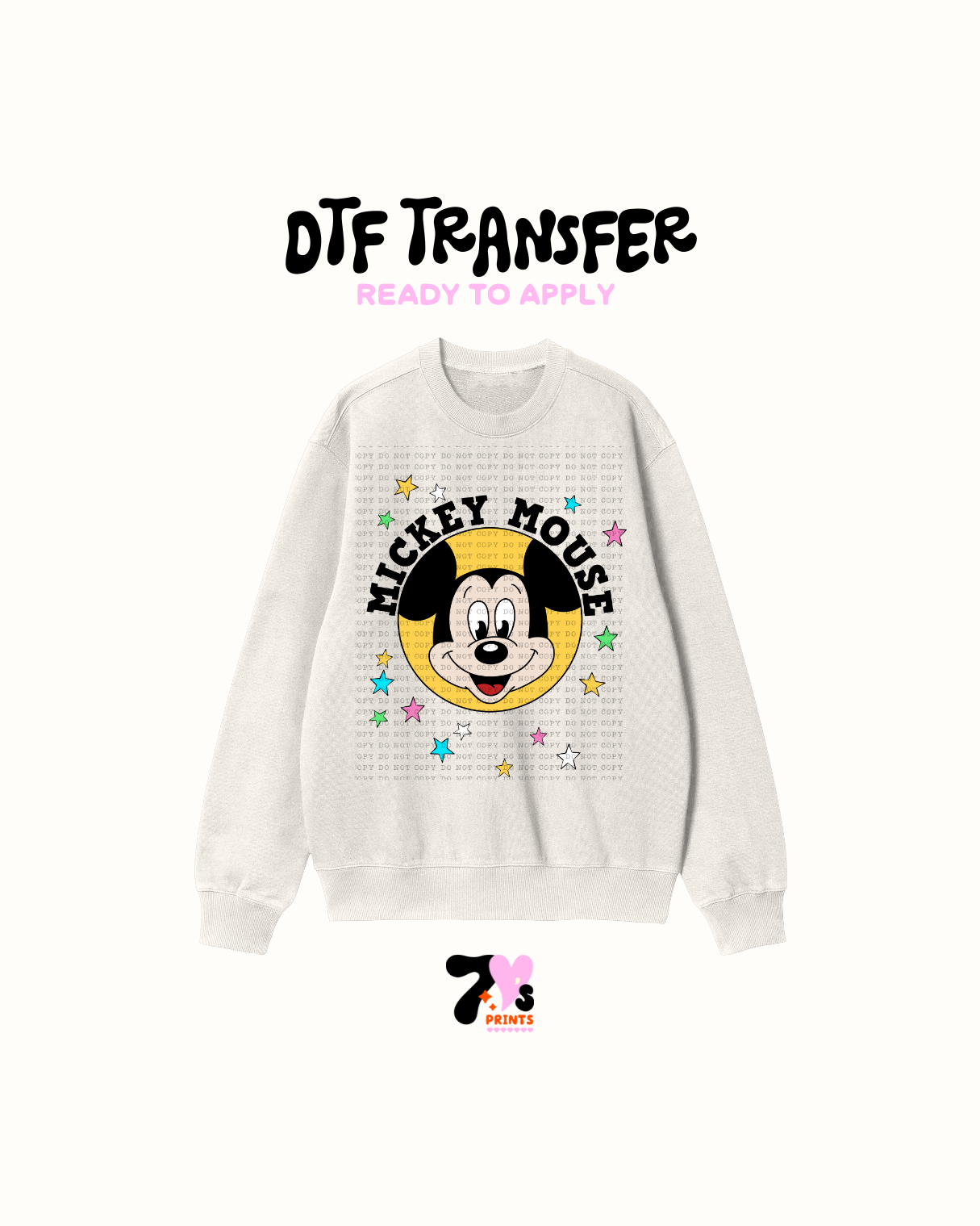Mouse (Yellow) - DTF Transfer