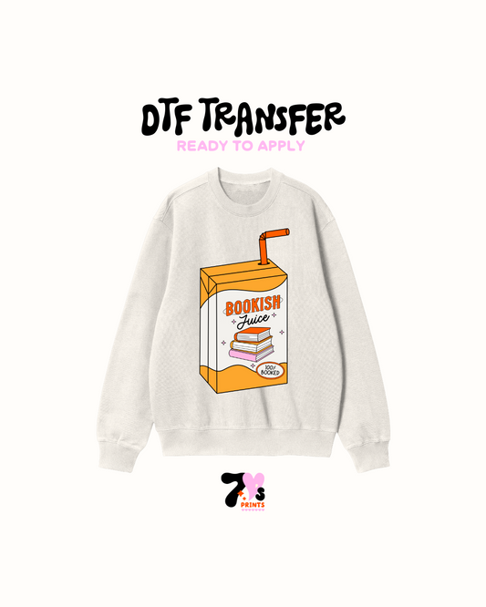 bookish juice orange - DTF Transfer