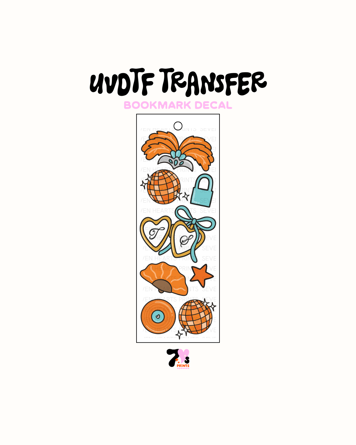 Showgirl icons - UVDTF Bookmark Decal