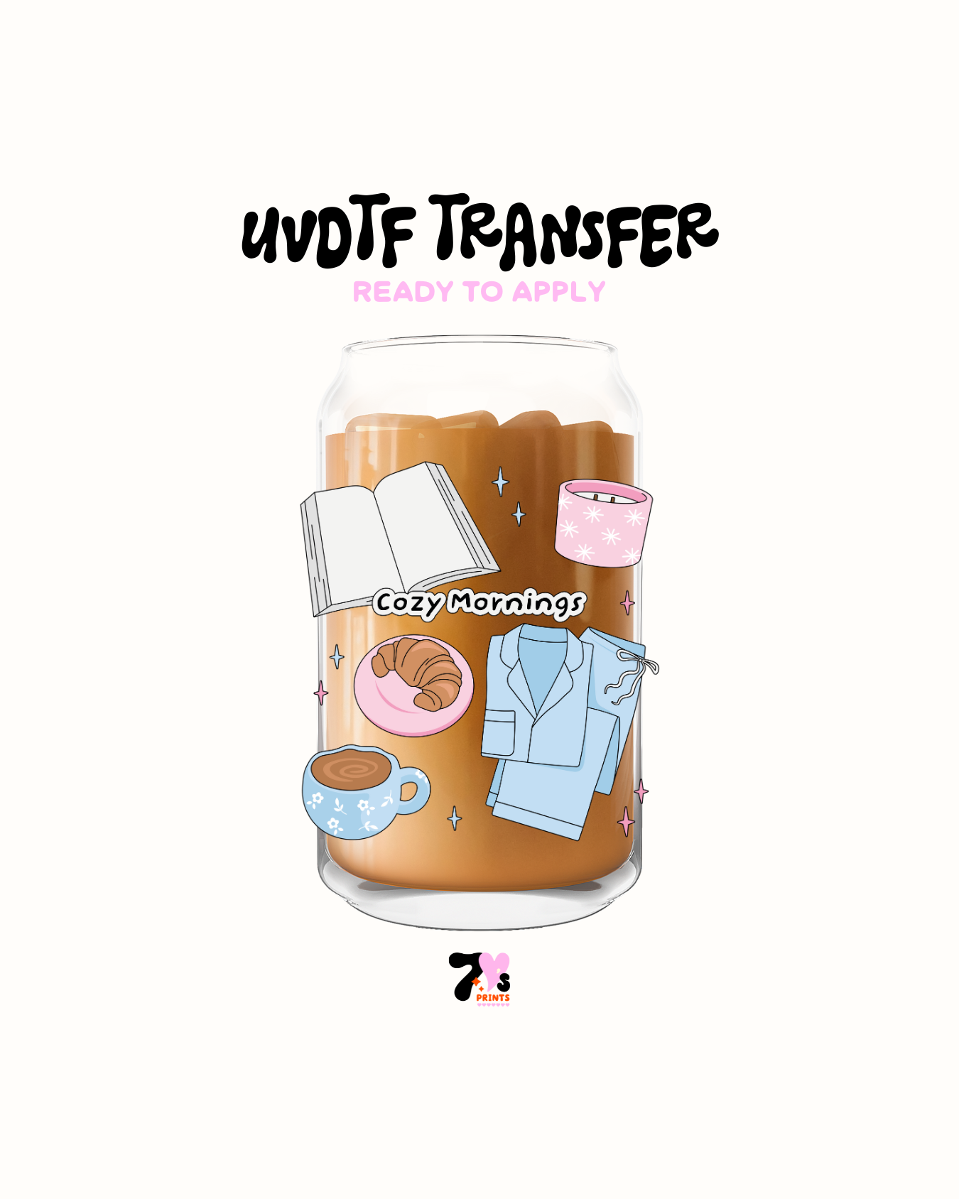 Cozy mornings - UVDTF Decal