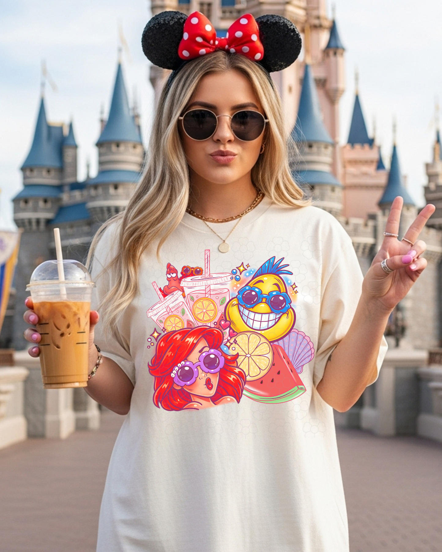 Mermaids drink Strawberry lemonade  - DTF Transfers