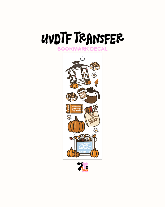 Lukes Coffee brown pumpkin - UVDTF Bookmark Decal