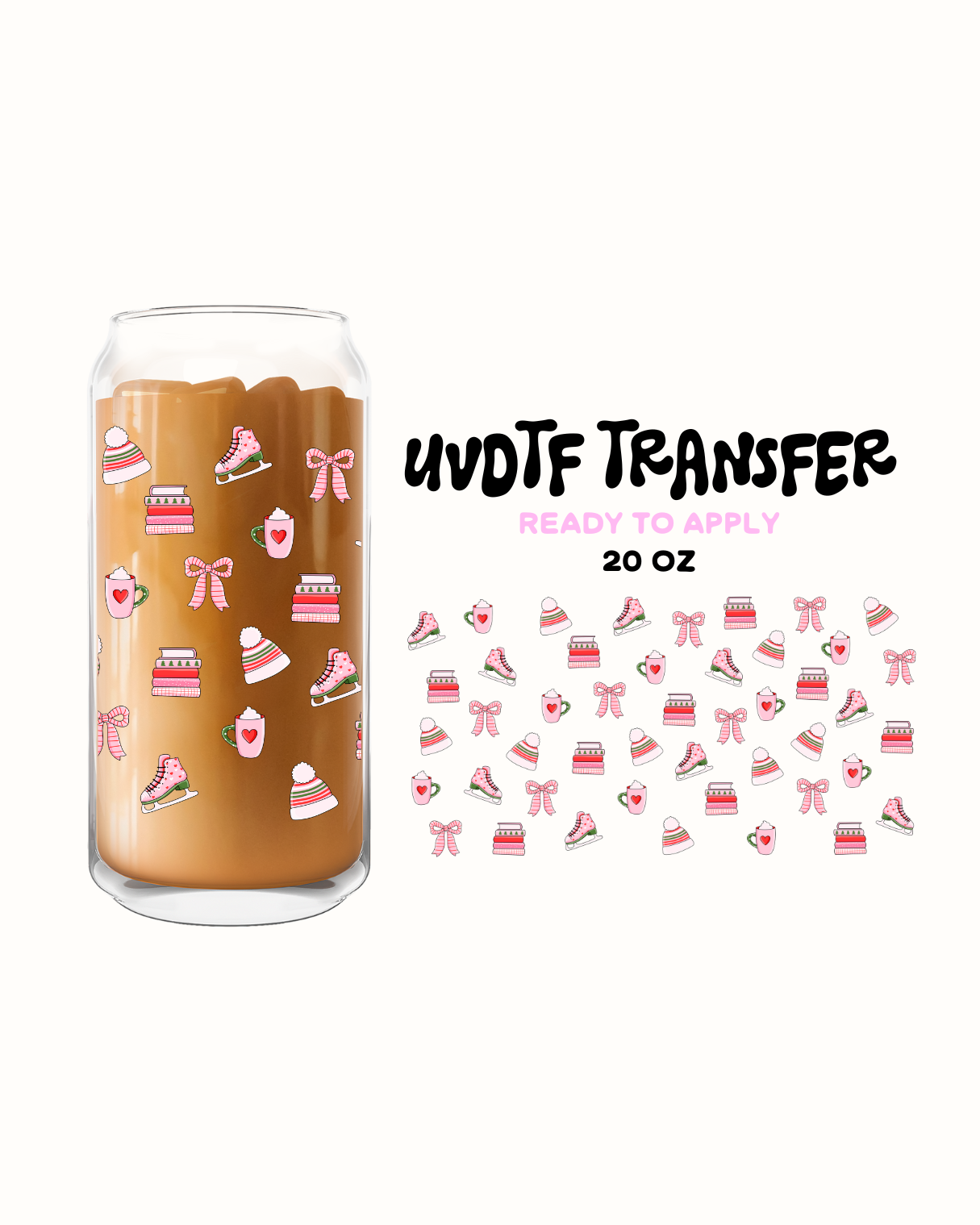 Holiday Girly - UVDTF 20oz Cup Wrap