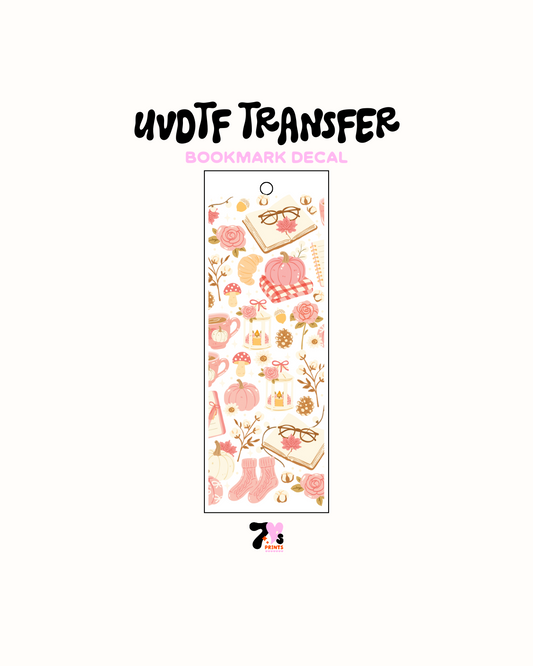 Pink Fall - UVDTF Bookmark Decal