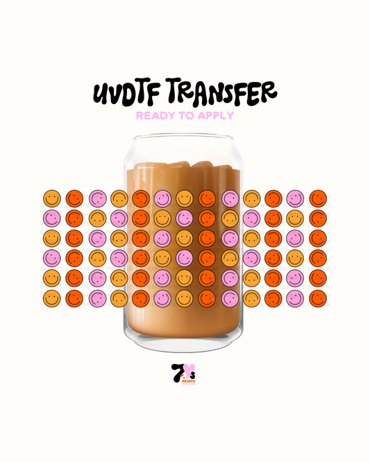 Color happy faces - UVDTF Wrap