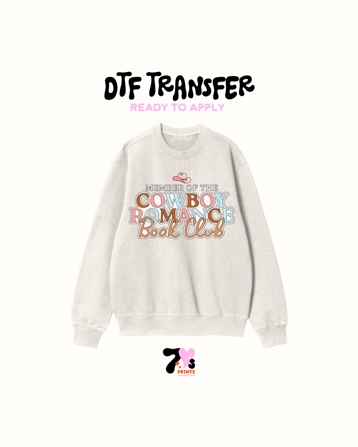 Cowboy romance book club - DTF Transfers