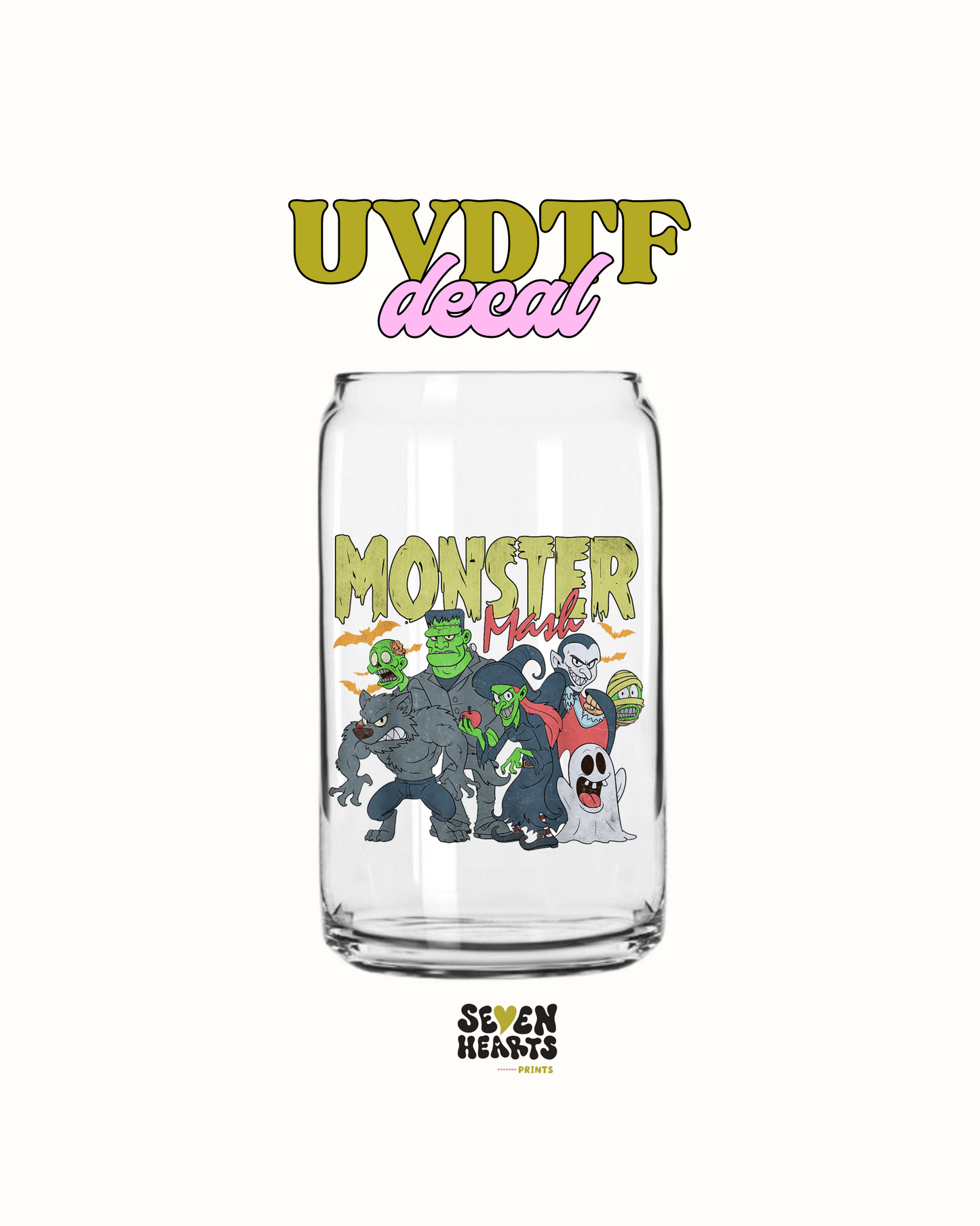 Máscara de monstruo - UVDTF 