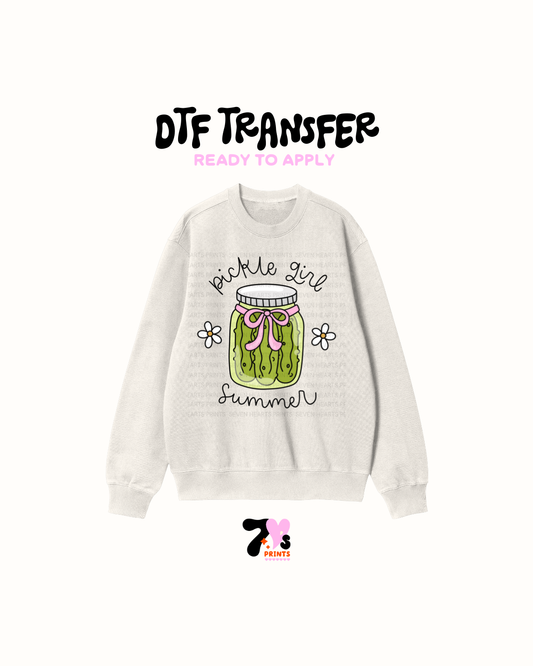 Pickle girl summer DTF Transfers
