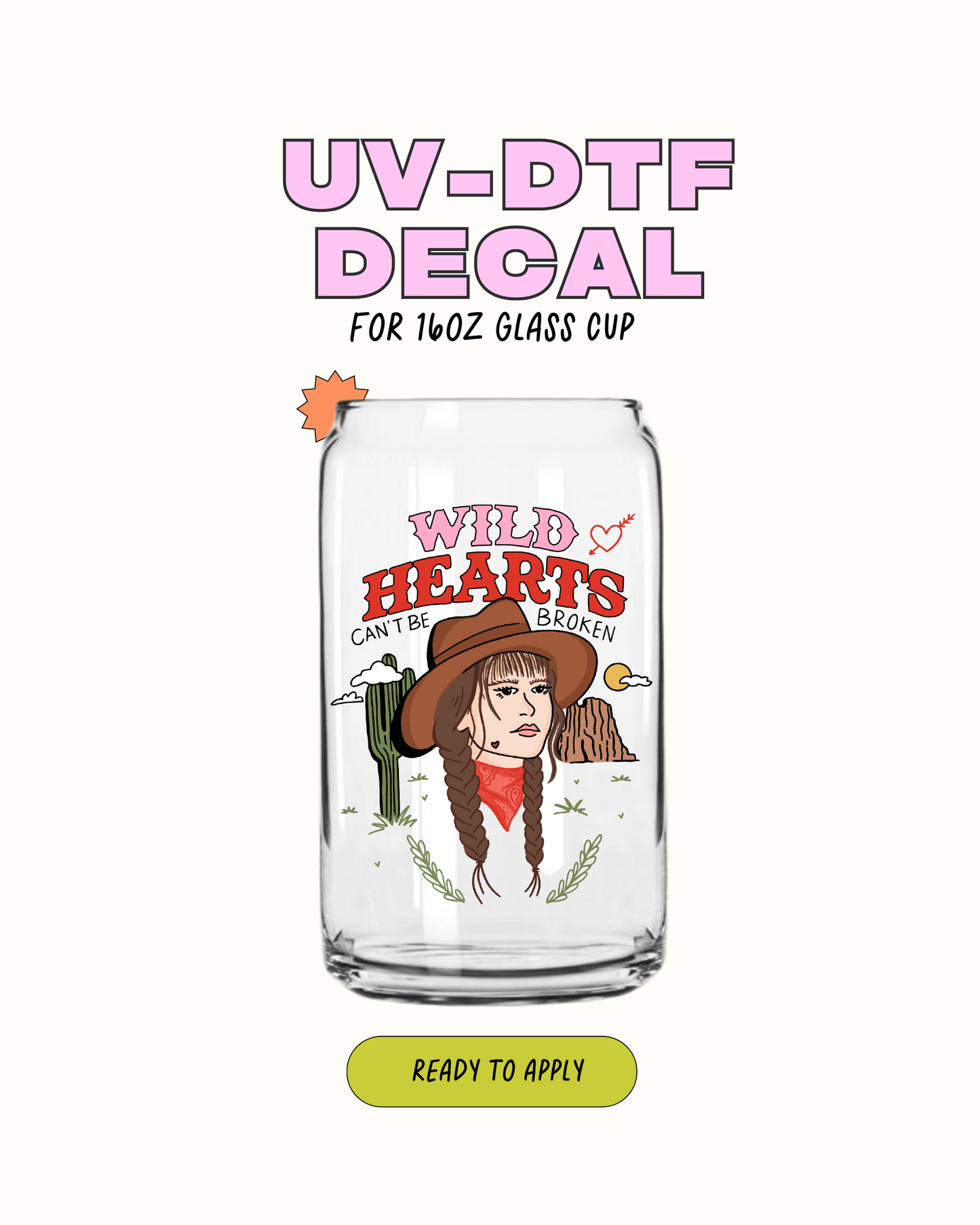 Corazones salvajes - UV DTF