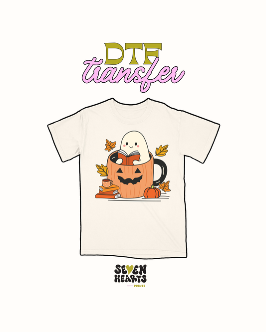 Cute Pumpkin Ghosty - DTF Transfer