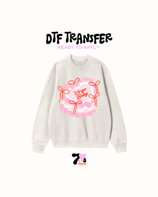Zodiac Cake Bow - DTF Transfers