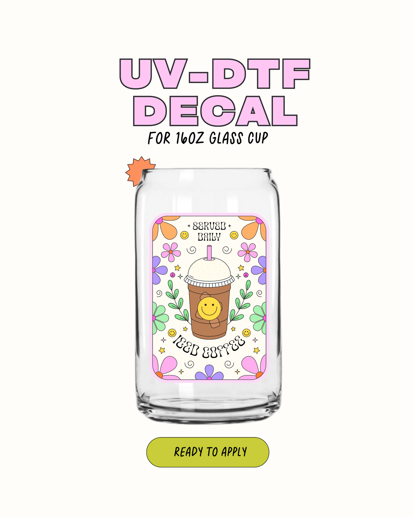 Café helado - UV DTF 