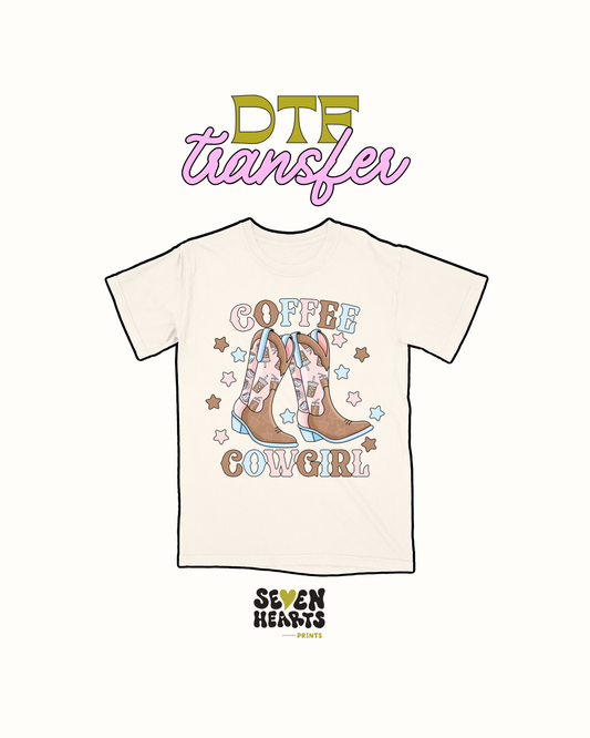 Coffee cowgirl - DTF Transfer