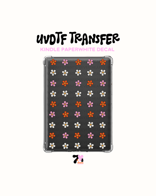 Cute Flowers - UVDTF Kindle Decal