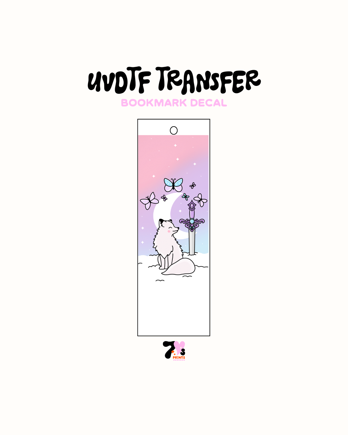 Onyx - UVDTF Bookmark Decal