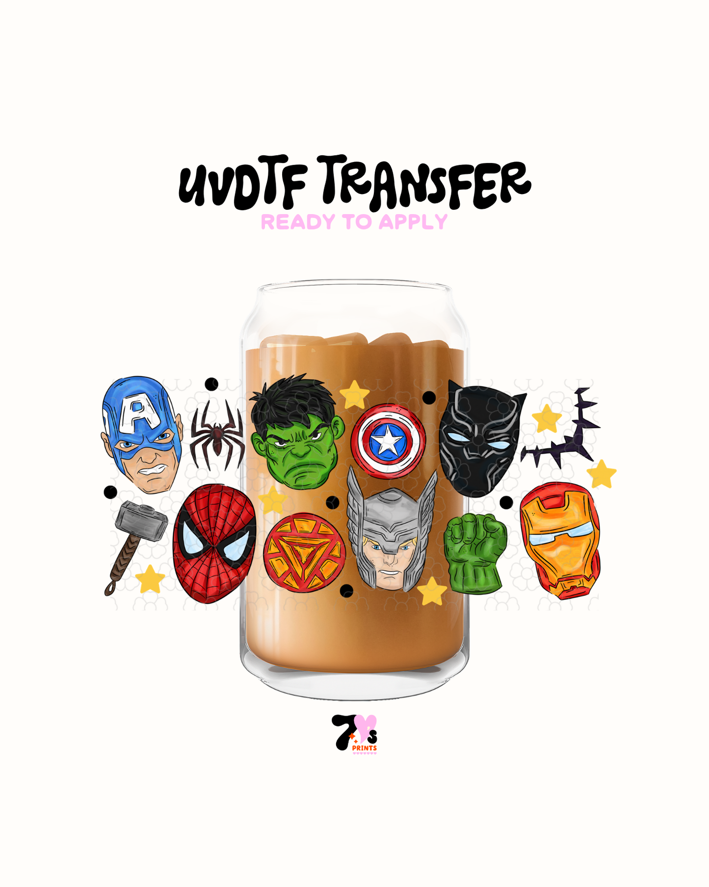 Cartoon Heroes - UVDTF Wrap