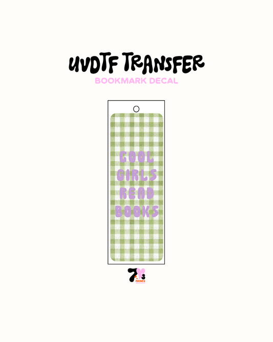 UVDTF Bookmark Decal #374