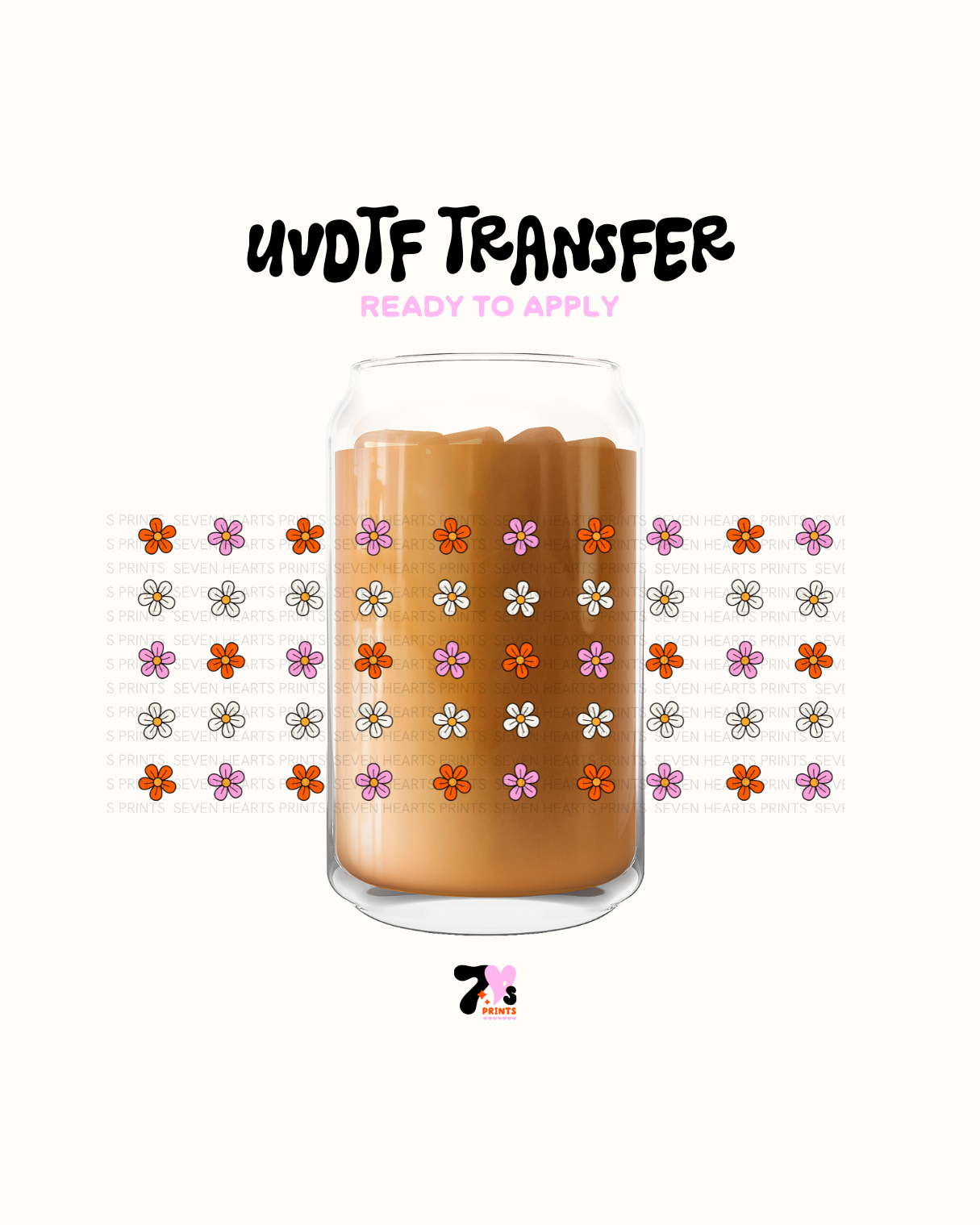 colorful flowers- UVDTF Wrap