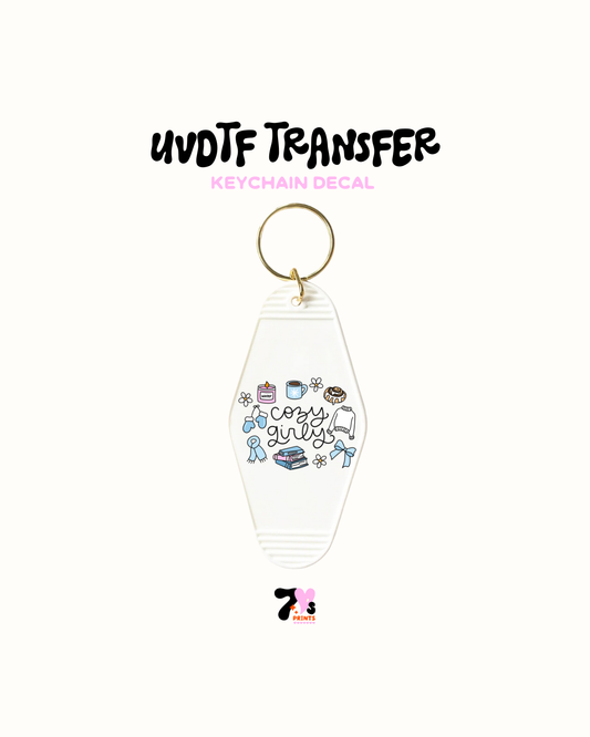 Cozy girly - UVDTF Keychain