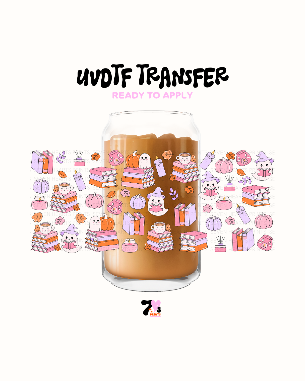Books and ghost - UVDTF Wraps