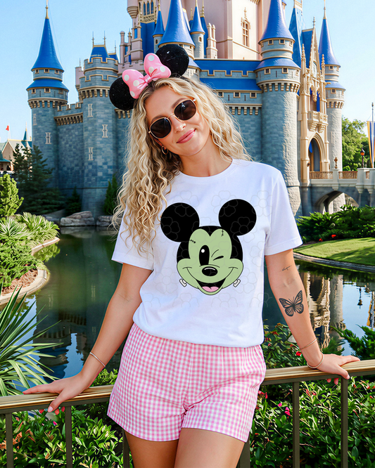 Green mouse  DTF Transfers