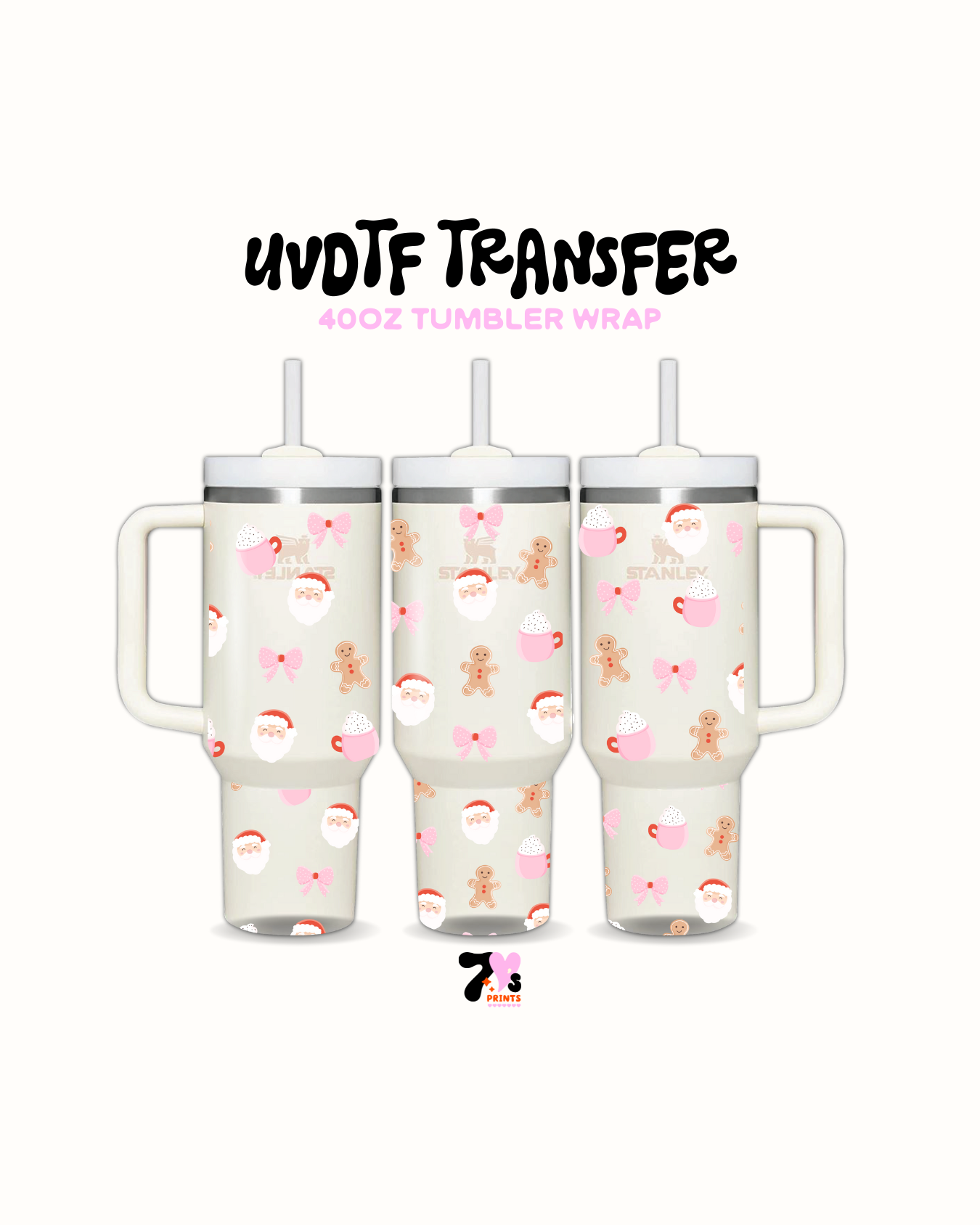 Santa and Gingerbreads - UVDTF Wrap