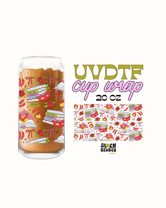 Romance Reader - Double Sided UVDTF 20oz Cup Wrap